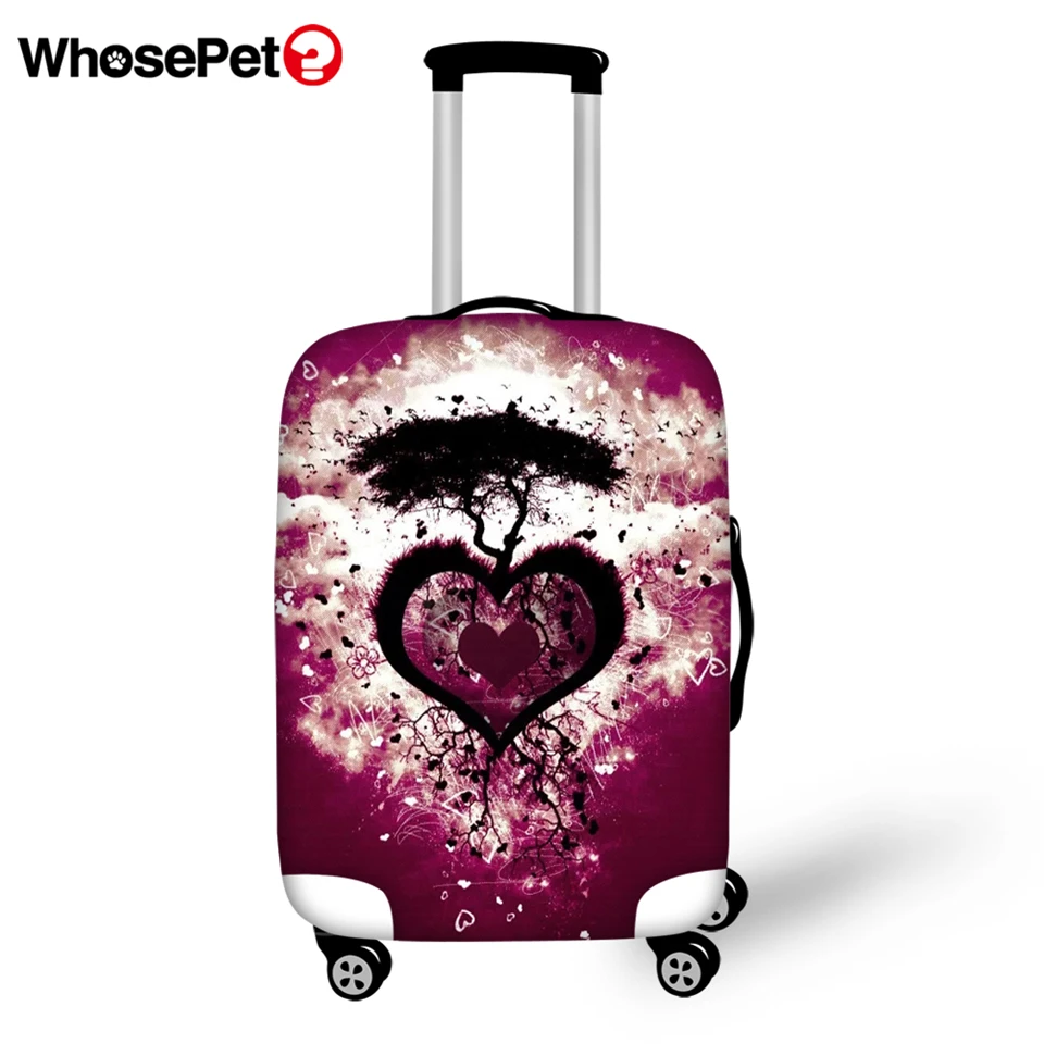 WHOSEPET Travel Luggage Protective Cover Waterproof Love Heart Print Pattern Suitcase Dust-proof Thick | Багаж и сумки