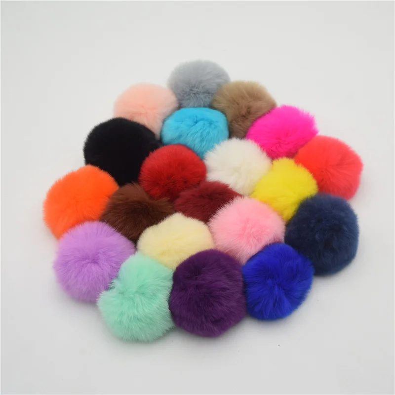50 шт. 5 см очень мягкие пушистые Меховые помпоны|for earrings|earrings 50pcsballs for |