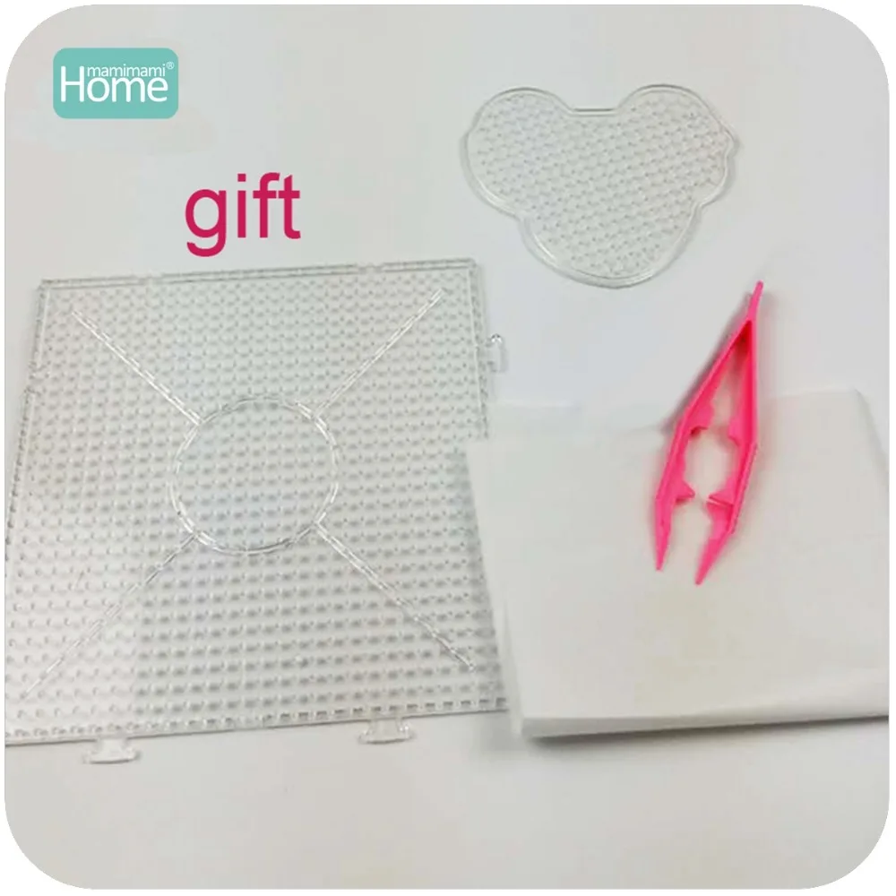 Бусины MamimamiHome Hama 5000 Perler 5 мм 24 цвета набор коробок Обучающие Детские игрушки
