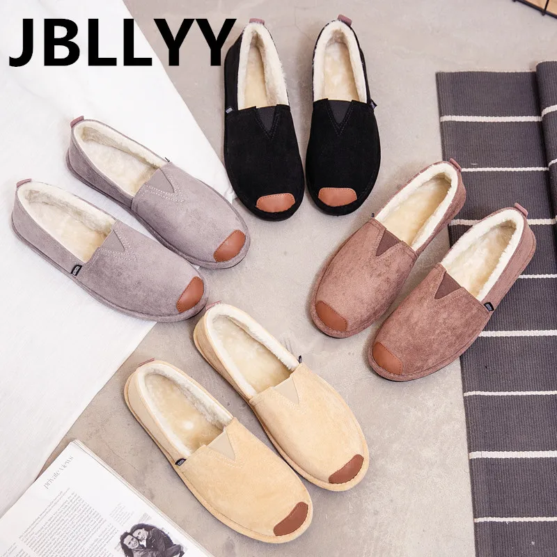 Jbllyy/брендовые модные зимние стильные мягкие мужские мокасины на плоской подошве