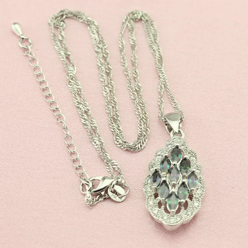 Женский ювелирный комплект из колье серёг кольца и браслета | Украшения