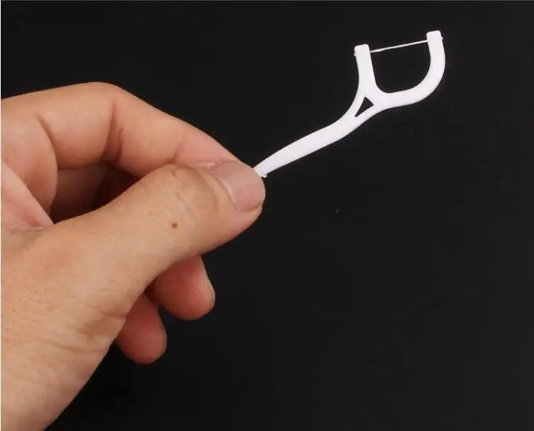 Одноразовая зубная нить KESMALL 100 шт./лот|toothpick floss|teeth stickfloss picks |