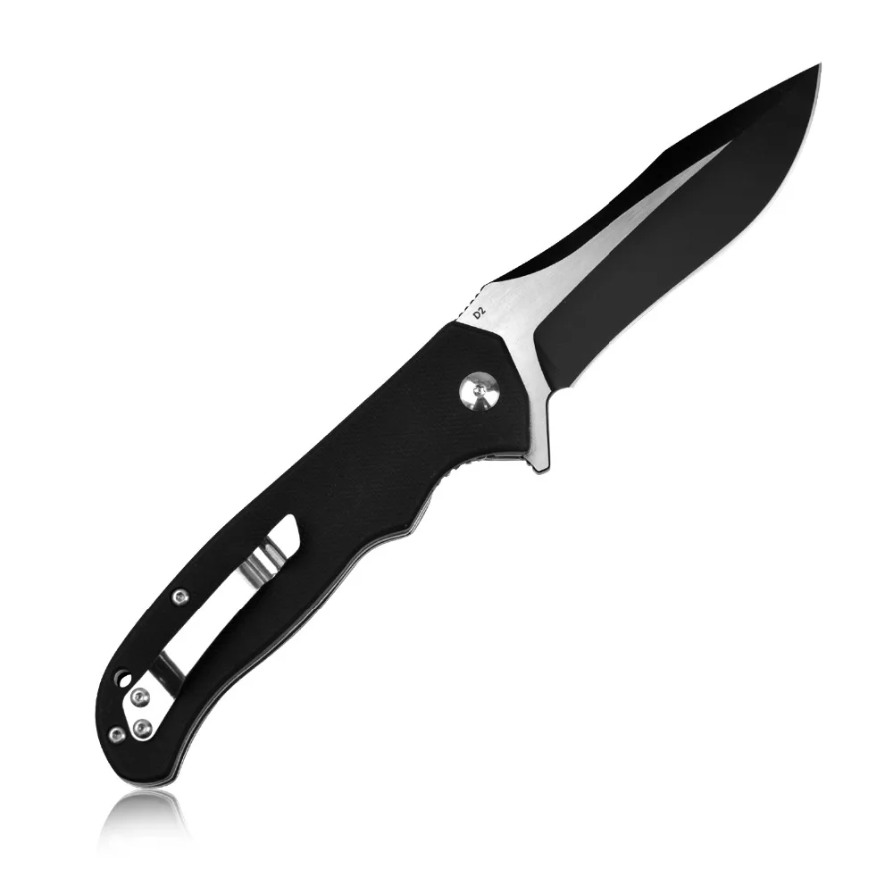 KUBEY KU162 G10 Ручка EDC карманный нож с точкой падения D2 лезвие мяч баринг Открытый Тактический Кемпинг выживания складные ножи