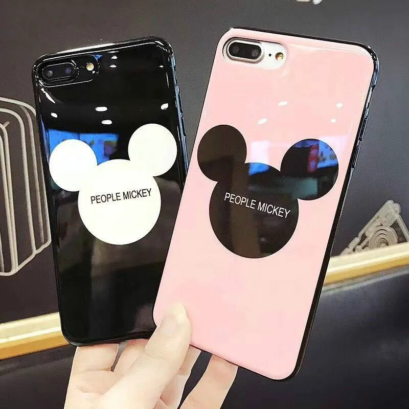 Милый мультяшный Микки чехол для iPhone 11 Pro X XS Max Xr глянцевый задней крышки 8 7 6s Plus |