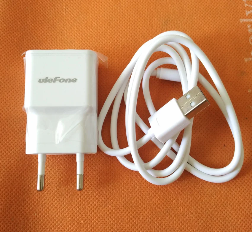 

100% оригинальное зарядное устройство для путешествий адаптер + USB кабель для Ulefone Paris 5,0 дюймов HD 1280x720 MTK6753 Восьмиядерный Бесплатная доставка