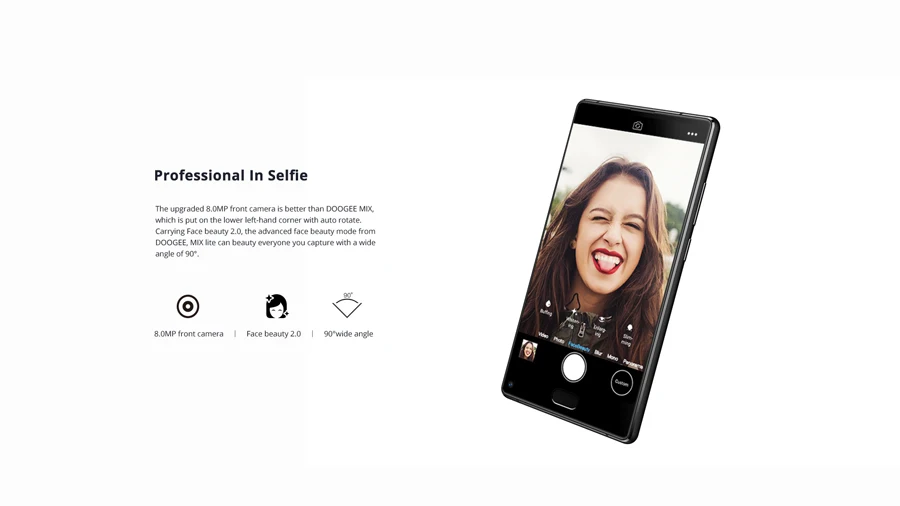 DOOGEE MIX Lite Android 7,0 4G, мобильный телефон с функцией 5,2 MT6737 2 Гб Оперативная память 16 Гб Встроенная память 3080 мА/ч, два 13+ 8 Мп отпечатков пальцев ОТА смартфон
