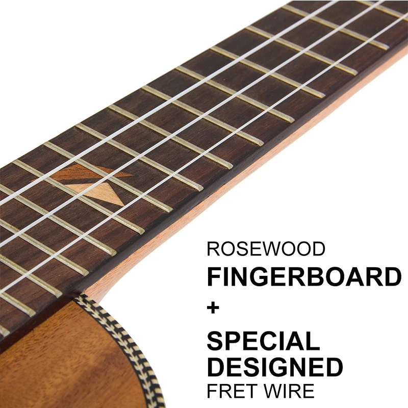 Kmise концертная Гавайская гитара Acacia Ukelele uke 23 дюймов 18 ладов Aquila String с Gig Bag|string