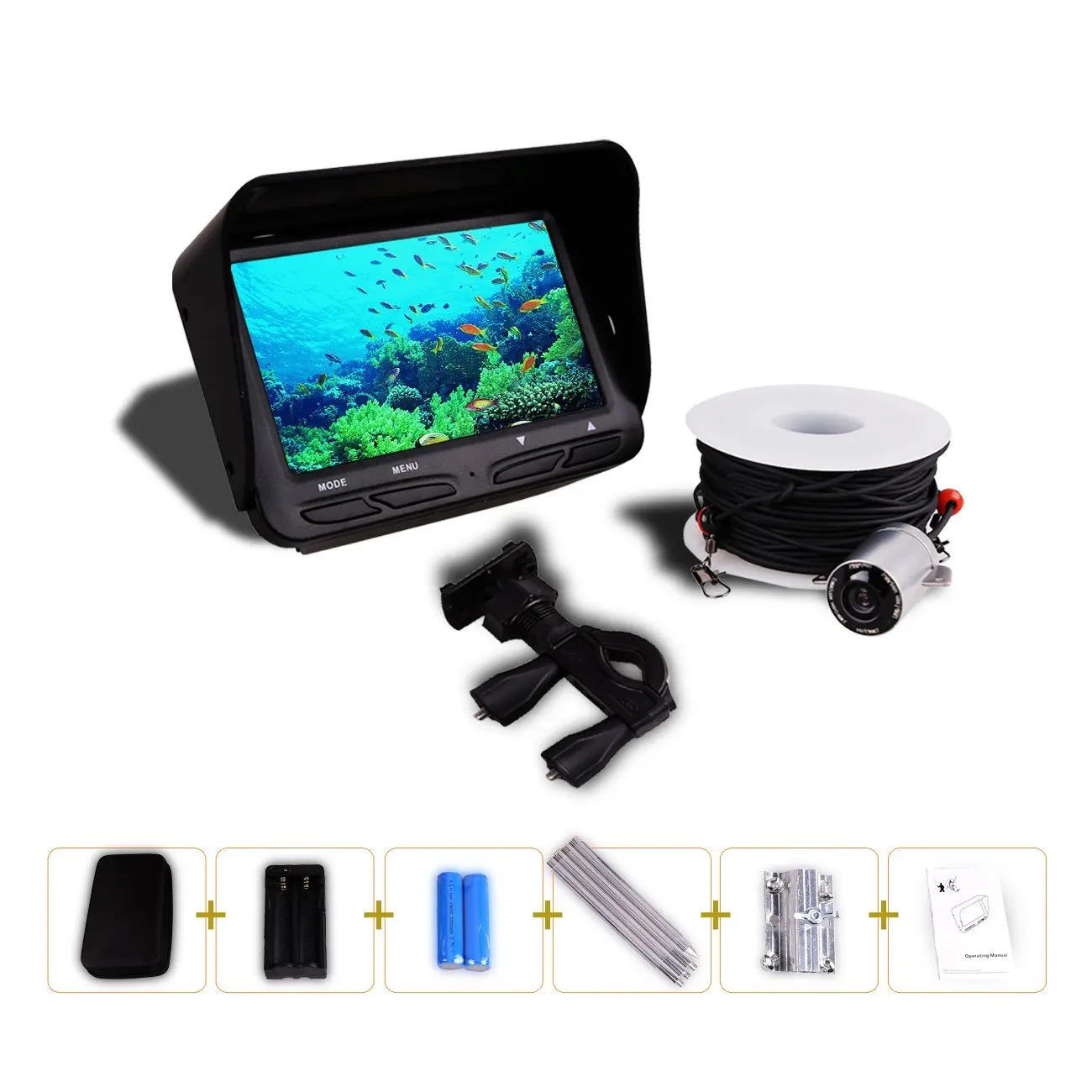 HBUDS рыболовный искатель 4 3 дюймов TFT lcd подводная камера для рыбалки 140 градусов