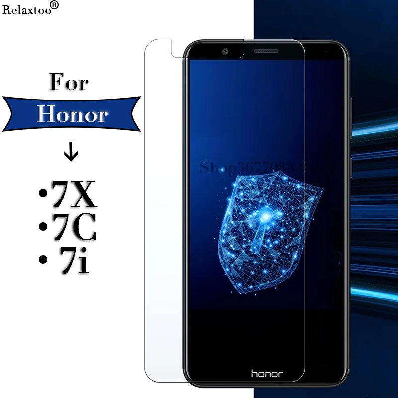Защитное стекло honor 7x 7c 7i для huawei x7 c7 i7 протектор экрана закаленное защитное 7 x c i