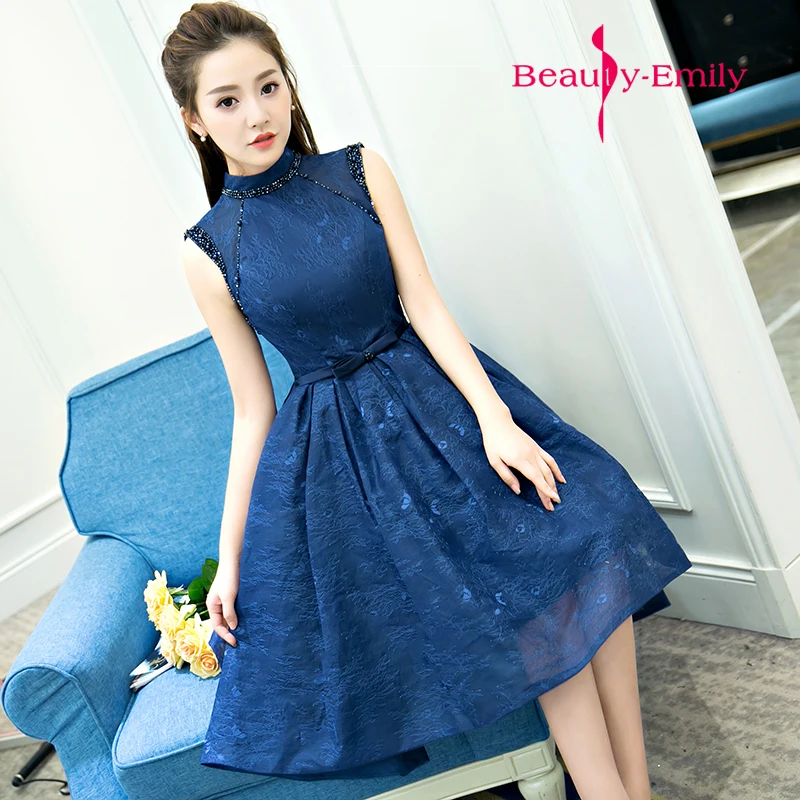 Vestidos Beauty Emily милое кружевное вечернее платье для невесты элегантное без рукавов с