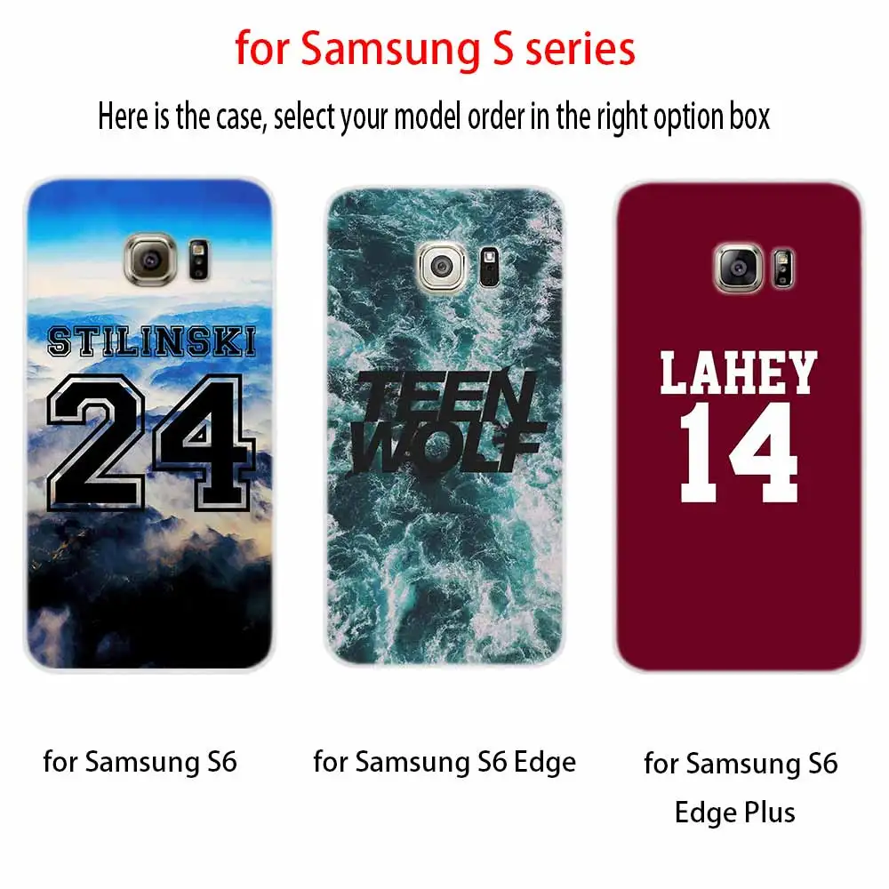 Мягкий чехол Teen Wolf для Samsung Galaxy S7 Edge S8 S9 S10 S11 S20 S21 Plus Lite E Ultra|Бамперы| |