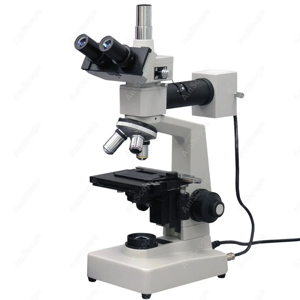Металлогический микроскоп принадлежности AmScope 40X-1600X металлогический с верхними
