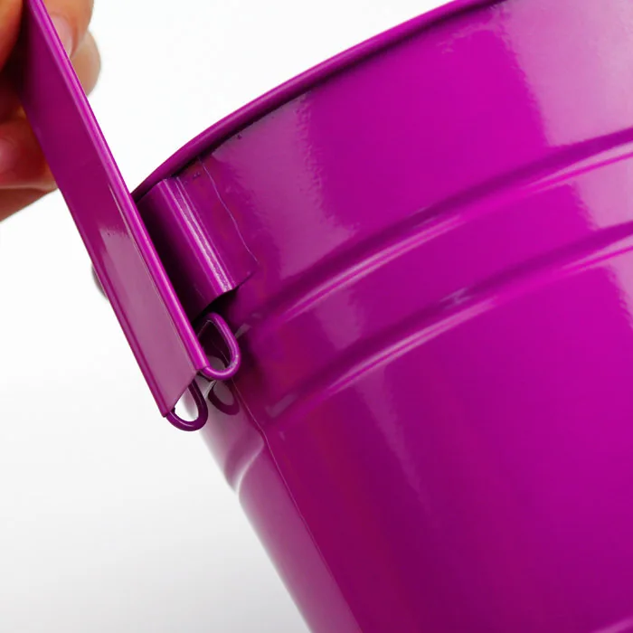 Multicolour flower pot metal hanging pots disassemblability balcony bucket | Flower Pots &amp Planters