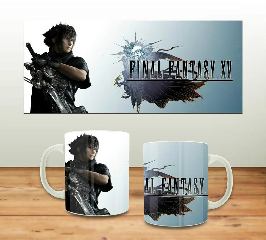 Кофейная кружка в подарок с изображением персонажа Фэнтези XV Noctis FFXV | Дом и сад