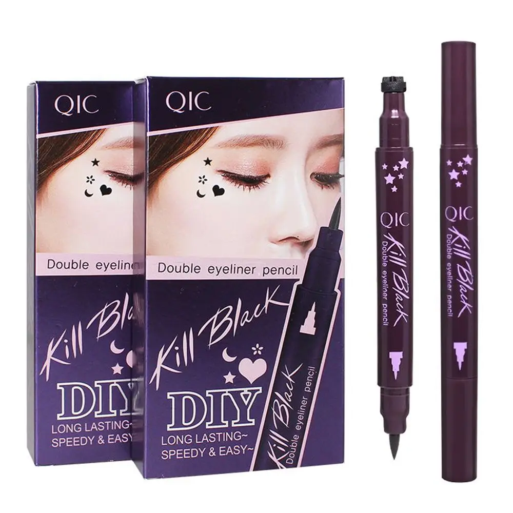 Водостойкая Подводка для глаз с двойной головкой|liquid eyeliner|waterproof liquid eyelinereye liner pencil