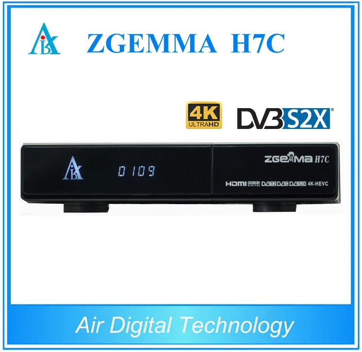 5 шт./лот Linux Enigma 4K Zgemma H7C кабельный ТВ приемник комбо DVB S2X + 2 * T2/C 4k спутниковый