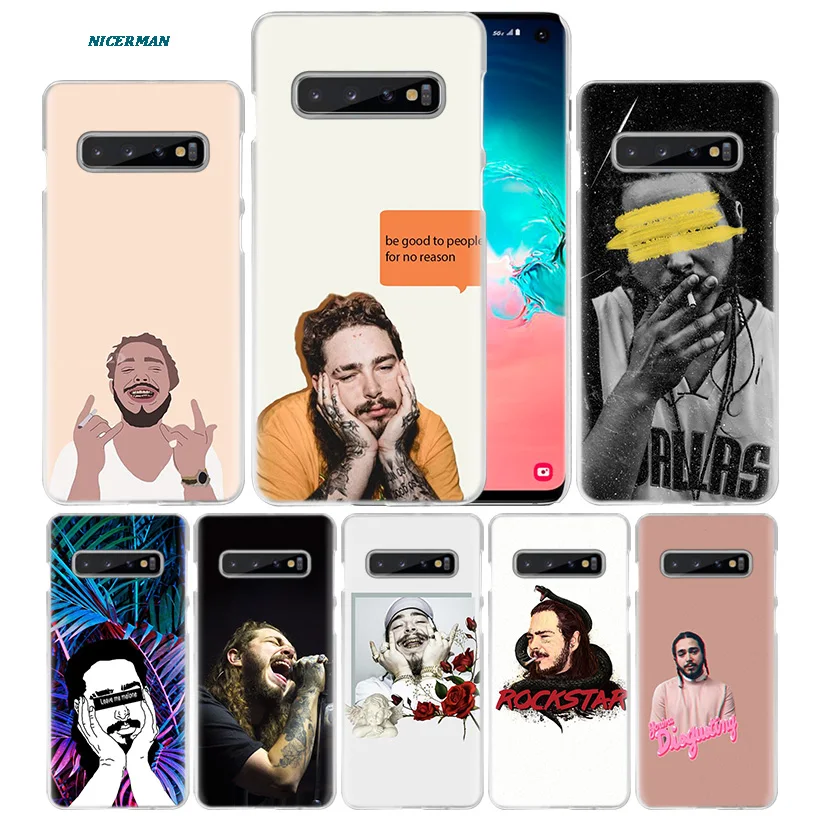 Post Malone чехол для samsung Galaxy S10 5G S10e S9 S8 M40 M30 M20 M10 J4 J6 плюс J8 Note 8, 9, 10, жесткий певцов, чехол для телефона