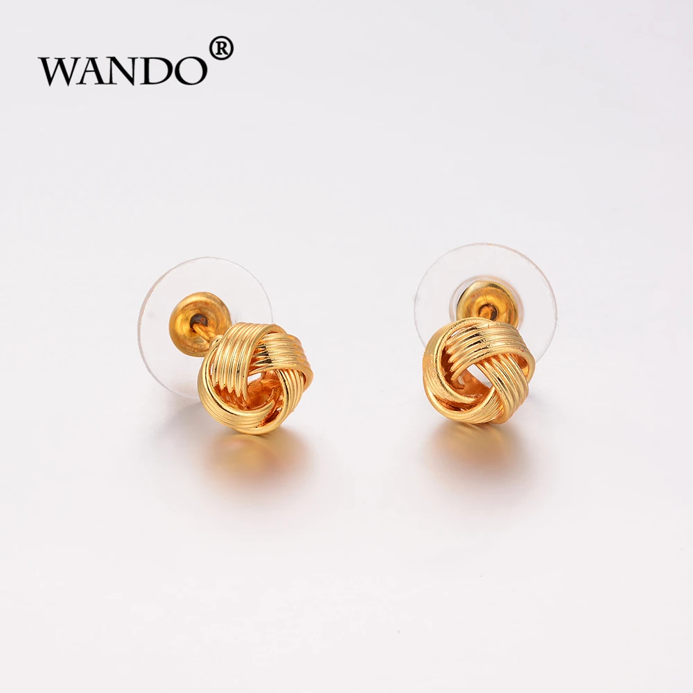 Серьги-гвоздики женские WANDO Twist ball ювелирные украшения в африканском и арабском