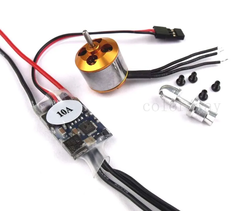 2500KV безщеточный A1510 + 10A регулятор скорости 4.1X4.1E пропеллер MH574|brushless motor|speed controllermotor