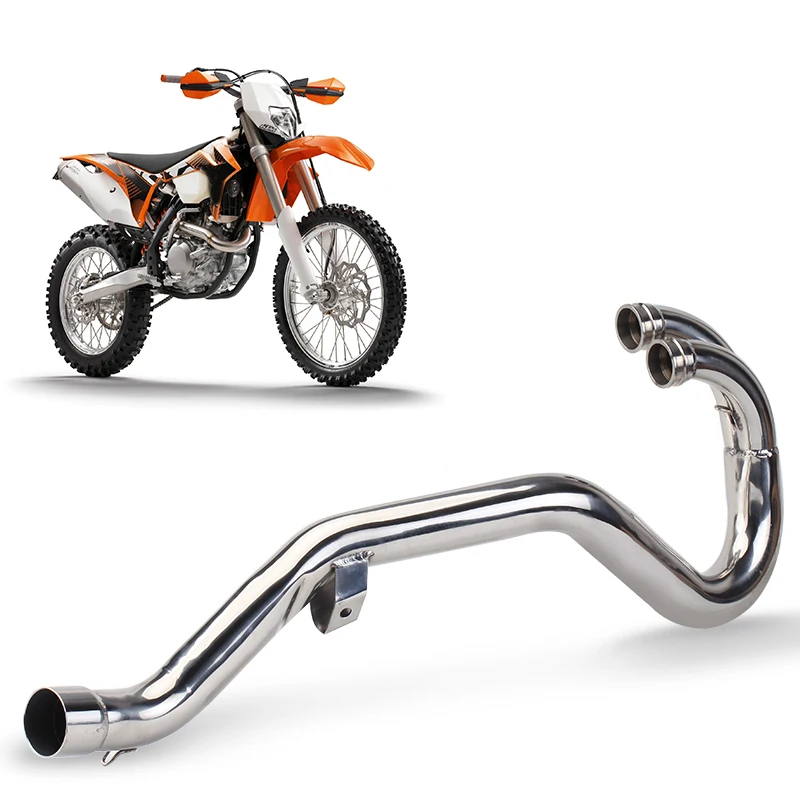 

Для KTM450/390 RC390 450 690 119 из нержавеющей стали средняя выхлопная труба из нержавеющей стали Модифицированная передняя часть мотоцикла