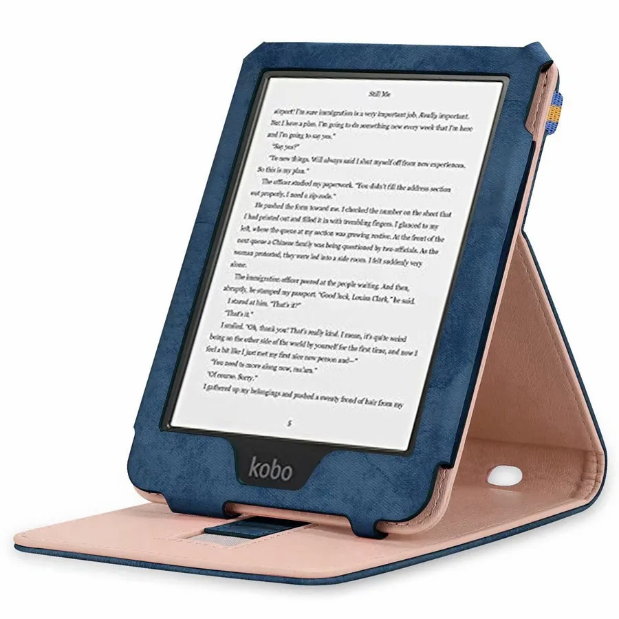 Ультратонкий умный кожаный чехол для KOBO Clara прозрачный HD 6 дюймов 2018 Kobo с