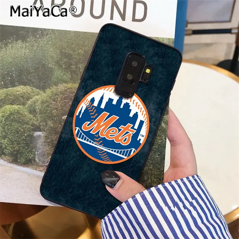 Мягкий силиконовый чехол для телефона MaiYaCa New York Mets из ТПУ Samsung S9 plus S5 S6 S6edge S6plus S7