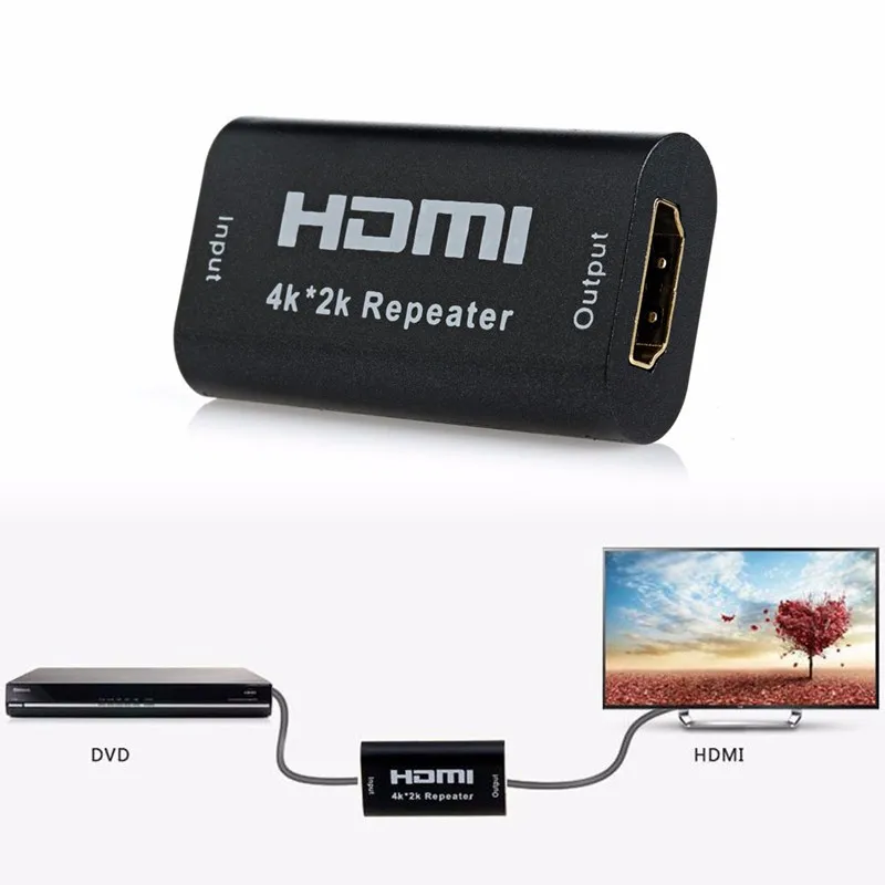 HDMI ретранслятор 1080P 3D 4K * 2K расширитель сигнала HDTV адаптер усилителя |