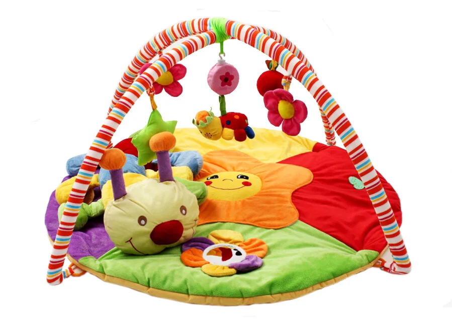 Детская игрушка гимнастический коврик для игры покрывало плед мягкий сенсорный