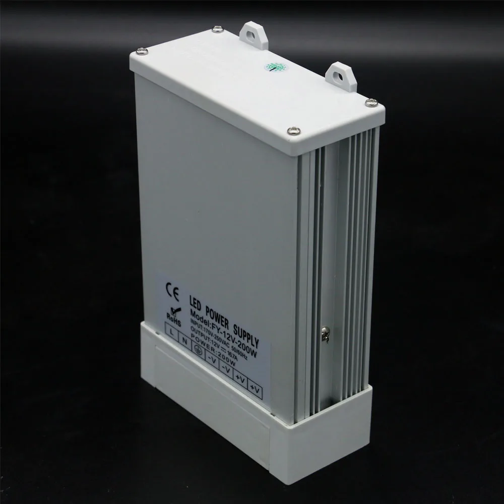 Ac 220V к DC 200W 12V 16.7A водонепроницаемый преобразователь напряжения питания|12v supply|supply