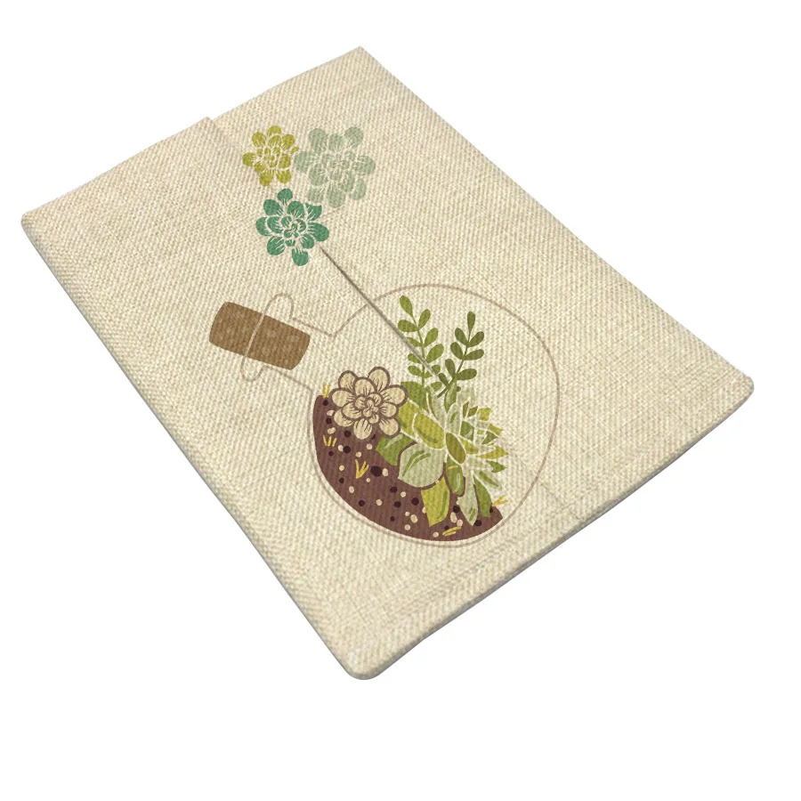 Тканевые коробки с украшением в виде сердца и тканевый льняной чехол для