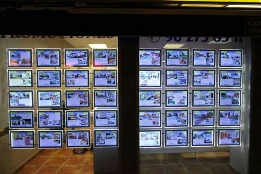 A4 светодиодный окна Дисплей акриловая рамка плаката висит акриловые вывески