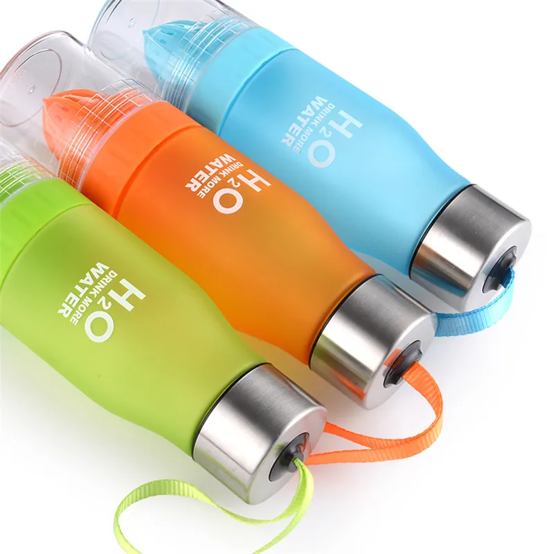 Бутылка для фруктовой воды с Infuser 650 мл H2O пластиковая бутылка без БФА (лимон) Сок