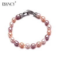 simple classic 8 9mm rice freshwaer pearl bracelet fashion pearl jewelry natural pearl bracelets for women idea gift