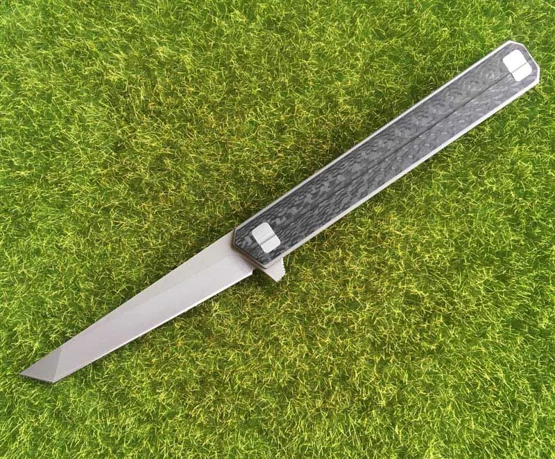 NIGHTHAWK пользовательский Quartermaster Qwaiken Флиппер складной нож M390 сталь титан CF ручка кемпинг открытый фрукты Ножи EDC инструмент