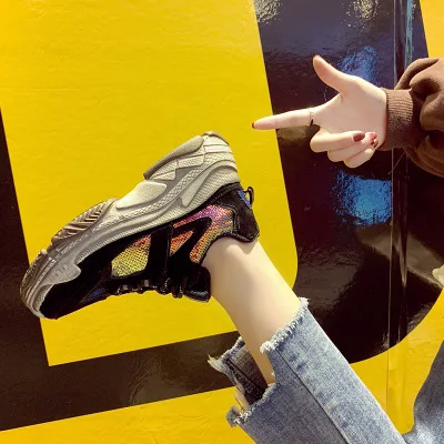 Женские кроссовки Повседневная обувь Женская дышащая на плоской подошве Bascket