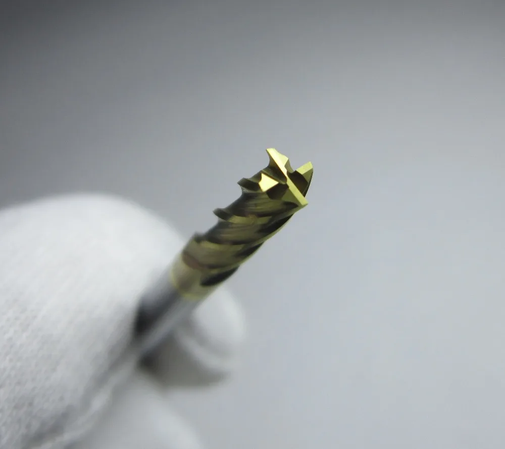 

wholesale HRC58 4MM long shank L=100mm carbide Flat end mills milling cutter 4 flutes 58HRC for steel extend length 100mm