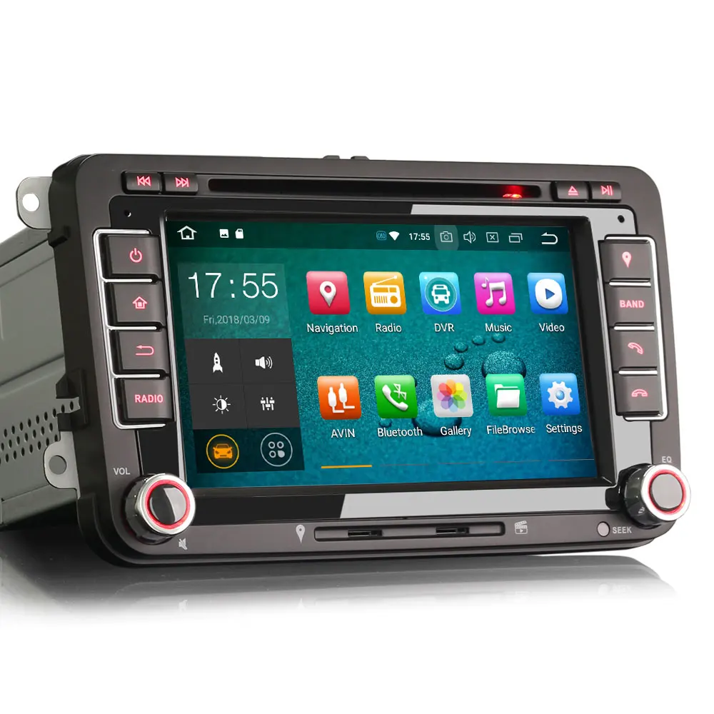 7 &quotAndroid 9 0 Pie OS автомобильный DVD Мультимедиа gps радио для Volkswagen Amarok 2010 2015 &amp Sharan 2014