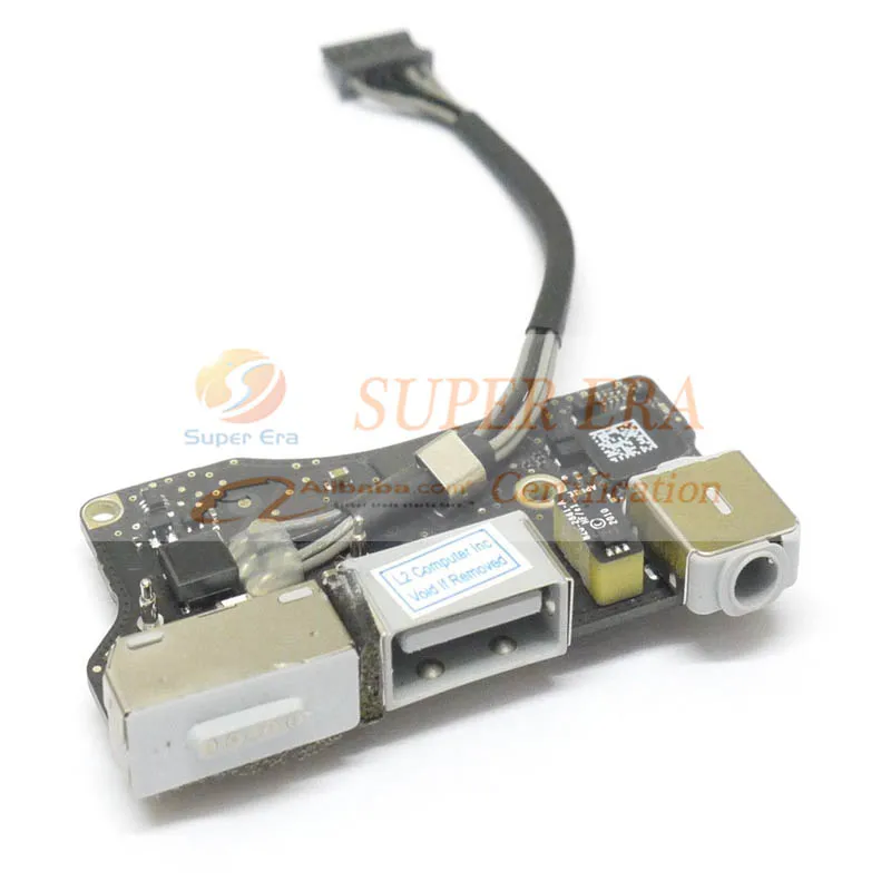 Подлинная идеально используемая USB DC I/O Jack аудио плата питания 820-2861-A для Apple MacBook Air