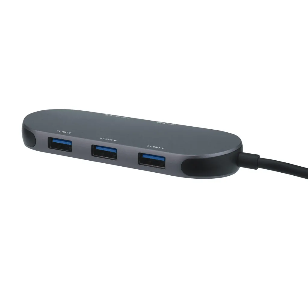 5-в-1 USB Type-C 3 0 3-портовый концентратор с SD-памятью и кардридером MicroSD адаптер 2019