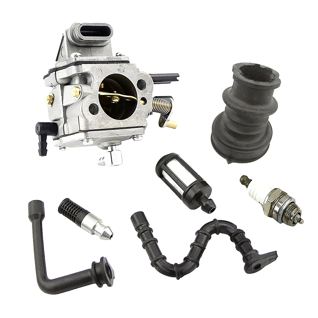 

Carburetor Carb Fule Oil Line Filter Spark Plug Kit For STIHL Chainsaw MS660