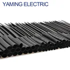 Термоусадочная трубка 127 шт.лот, 7,28 м 2:1, черная трубка для автомобильного кабеля, набор обмоточных проводов с полиолефиновым ассортиментом