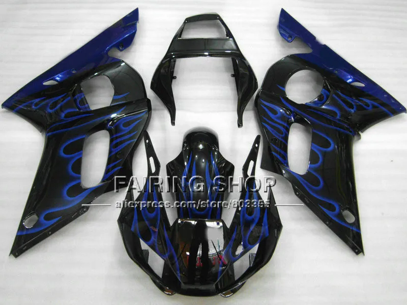 D6EF серебряные черные Обтекатели комплекты для YAMAHA YZFR6 1998 1999 2000 2001 2002 на заказ YZF R6 98