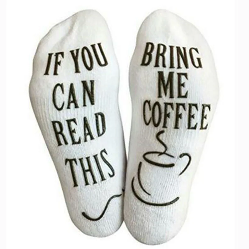 [WPLOIKJD] носки для влюбленных с надписью Bring Me a Tea Shhh! Calcetines унисекс смешные