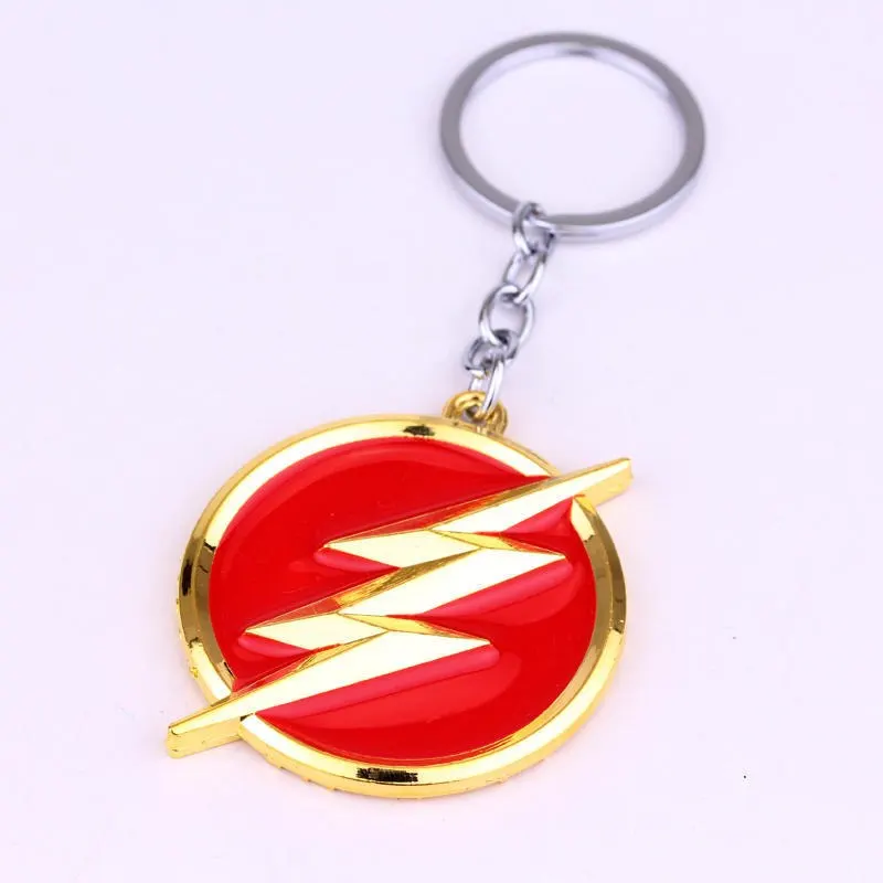 DC фильм флэш брелок с подсветкой металлические игрушки на цепочке для ключей