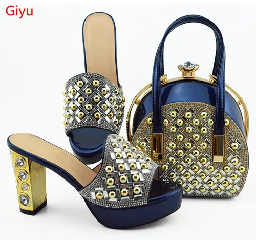 doershow hot D.green Matching Shoes and Bags Italian In Women Nigerian Party Bag Sets Set !KO1-2 | Обувь