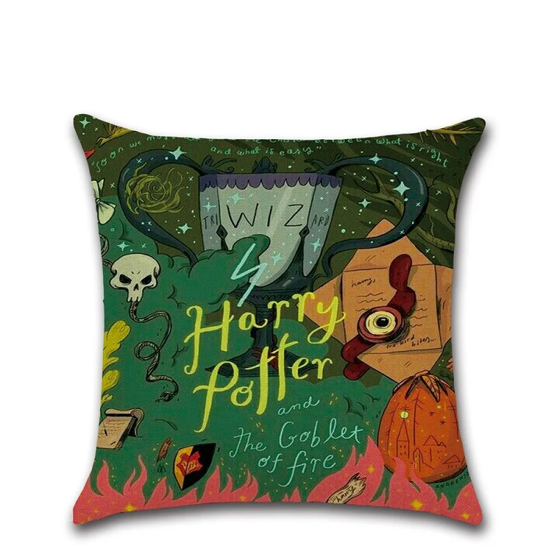 Classic Magic Theme Story Throw Pillow Case Linen/cotton Cushion Cover Car Sofa Home Decor Almofadas 2018 New Year Navidad Gifts | Дом и сад