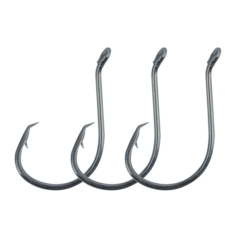 Спортивный Круг рыболовные Крючки 100 шт./лот из высокоуглеродистой стали со