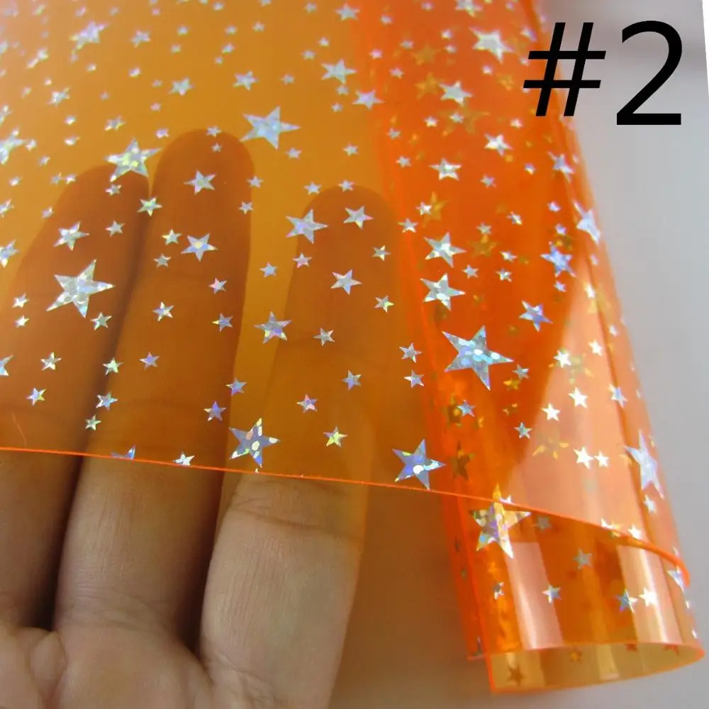 A4 лист 8 &quotx 11 8&quot Звезды блестящий порошок Tranparent PVCclear ПВХ для сумки луки DIY проект