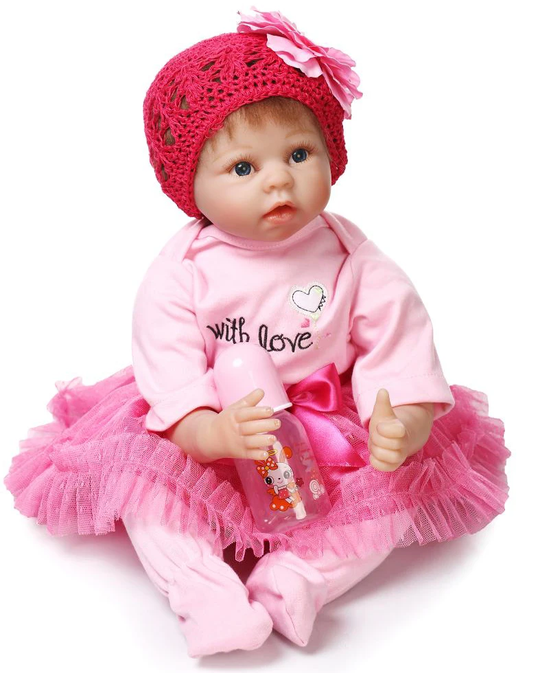 

NPK bebes reborn girl princess dolls 22" silicone reborn baby dolls soft BJD doll toys git real alive bonecas reborn