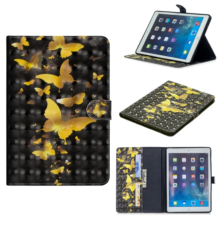 СПС Coque iPad Pro 9,7 чехол милый кот кожаный флип бумажник телефонные чехлы для iPad Pro 9,7 A1673 A1674 A1675 iPad 7 крышка Etui
